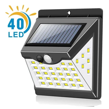 

Outdoor Solar Light 40LED And 3 Working Modes, 300 Angle Lighting, Solar Motion Sensor Light For Fence Courtyard Garden