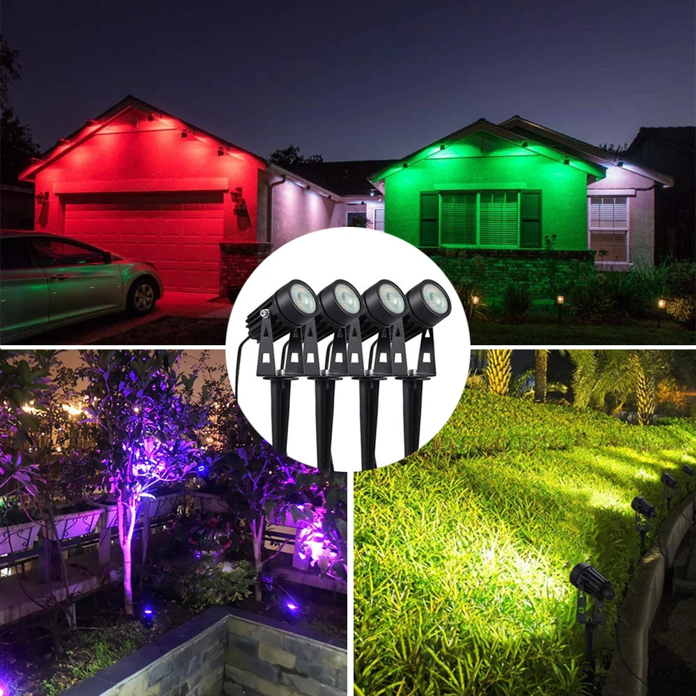 Luces Led de jardín, lámpara de césped de bajo voltaje, iluminación de paisaje, lámpara impermeable para exteriores, decoración de jardín, iluminación exterior