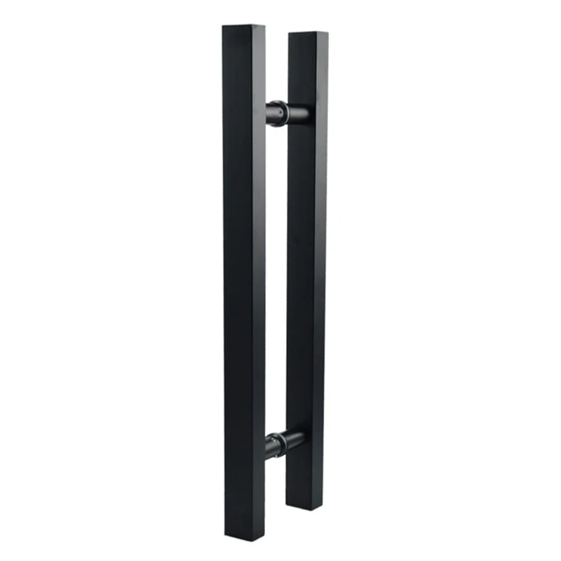 

ELEG-Matte Black Stainless Steel Glass / Wooden Door Handle