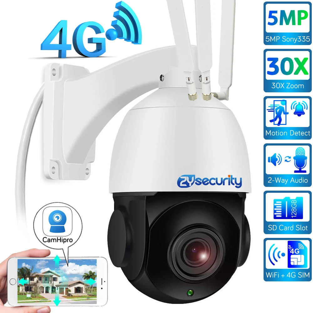 Камера видеонаблюдения Sony IP-камера 5 МП 30-кратный зум H.265 2 канала аудио сеть
