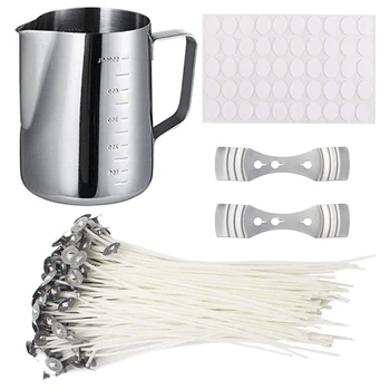 

103Pcs Candle Making Kit DIY Candles Craft Tools Candle Wicks Candle Wicks Sticker and 3-Hole Candle Wicks Holder