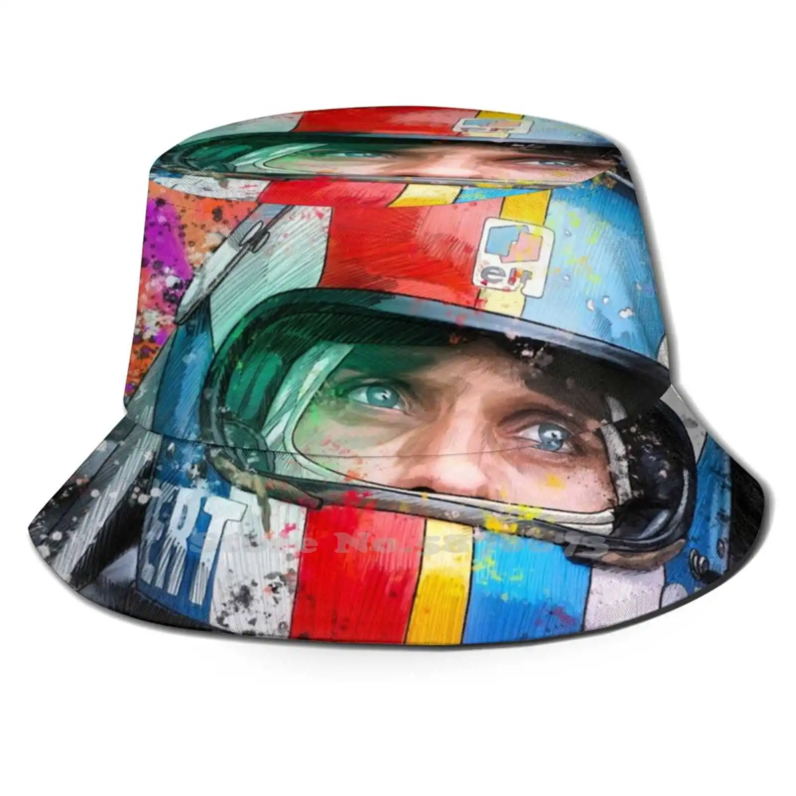 

Beautiful Grand Prix Artwork Featuring Francois Cevert Bucket Hat Sunscreen Hats Grand Prix Cevert Francois Tyrrell Motorsport