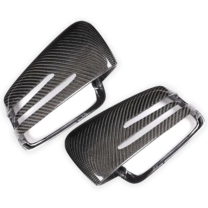 2X настоящий углерод для Mercedes Benz A W176 B W246 C W204 E W212 Cla W117 Gla X156 Glk X204 класс CLS W218 зеркало заднего вида кепки
