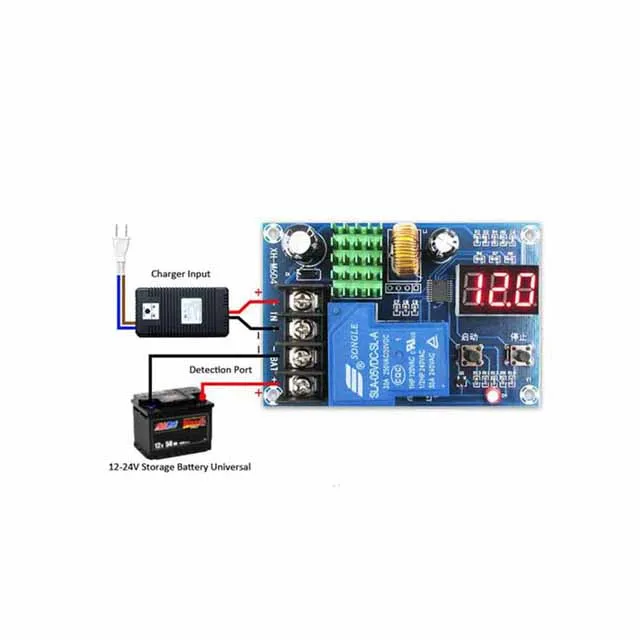 

A23-- DC 6-60V Battery Charger Control Module XH-M604 Storage Lithium Battery Charging Control Switch Protection Board