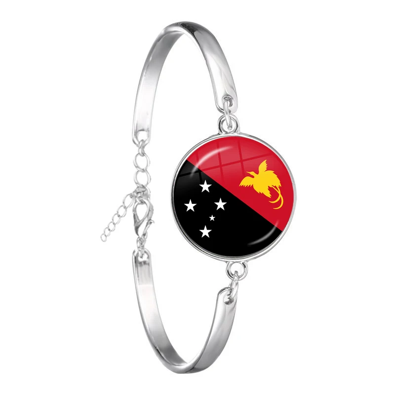 6 Южная Африка, Мозамбик, Liberia, Камерун, Кабо-Верде, Papa New Guinea, Algeria, Belgium, Portugal национальная цепочка с флагом браслет подарок - Окраска металла: 6
