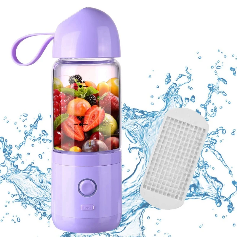 

Portable Blender,Usb Rechargeable Portable Blender Juicer Cup, Single Serve Fruit Mixer, Multifunctional Small Travel Blender Fo