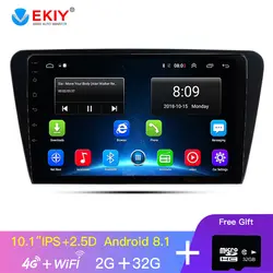 EKIY 10,1 ''ips сенсорный экран для Android автомобиля GPS; Мультимедийный проигрыватель для SKODA Octavia 2 2014-2018 автомобильный Радио Dvd аудио видео плеер