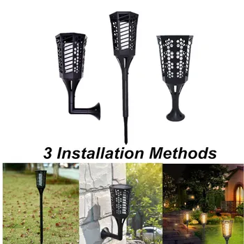 

99LED Light Control Solar Torch Light Design Outdoor Waterproof Torch Lawn Light For Courtyard Garden Balcony Door Wall Light