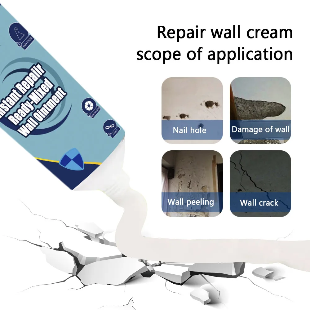 Новая универсальная мазь для починки стен 150 г мгновенный водонепроницаемый ремонт паста легко уплотняет отверстия или трещины стены плитка Затирка