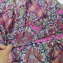 Качество Корея Спандекс Трикотажная Ткань Платье Брюки Винтаж Пейсли ткань