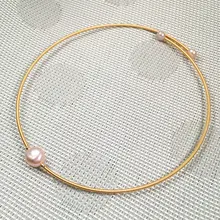 

Natural Freshwater Pearl Beads 9-10 Mm Copper Necklace Charms For Elegant Women Wedding Dress Gift