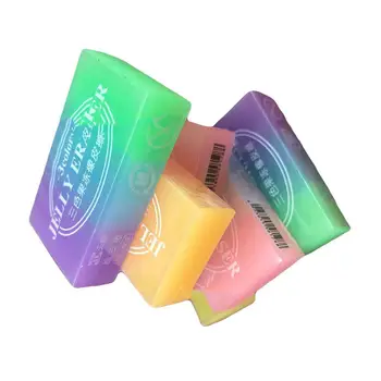 

Kawaii Three-color Jelly Eraser Novelty Stationery Colorful Color Supplies School Students Eraser Gradient Random I2D3