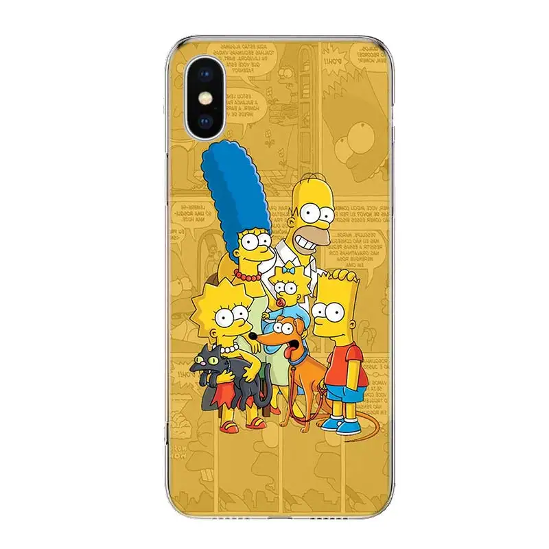 Мультифильм «Симпсоны Семья крышка чехол для телефона для samsung Galaxy S10+ Note 10 9 8 S9 S8 J4 J6 J8 плюс S7 S6 корпус под плетенную сумку - Цвет: TW304-1