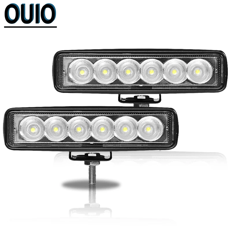 18W Светодиодный рабочий светильник 12V LED пятно света Бар Offroad автомобилей головной