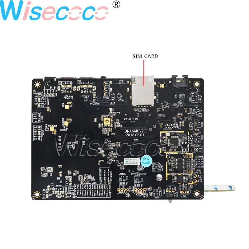 Wisecoco 12," ips ЖК-дисплей Экран 1920*720 LVDS 50 pins бар Дисплей+ WI-FI блютоотом Android Системы драйвер платы+ емкостный сенсорный экран