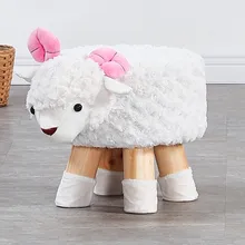 Твердый деревянный табуретка для животных Зодиак деревянный табурет креативный мультяшный табурет детский маленький диван табурет тканевый домашний табурет