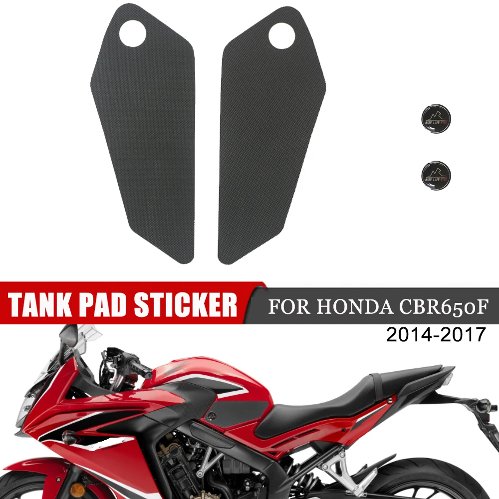 

For HONDA CBR650F CBR 650F CBR650 F 2014 2015 2016 2017 Motorcycle Anti Slip Fuel Tank Stickers Pad Side Gas Knee Grip Protector