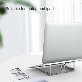 

Foldable Laptop Stand Creative Glasses Design iPad Notebook Holder Stand Adjustable Aluminum Alloy Computer Lifting Rack