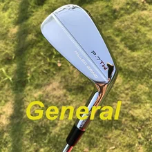 Новинка, утюги для гольфа General P7TW, набор кованых утюгов(3, 4, 5, 6, 7, 8, 9 P) с проектом X6.0, стальной вал, 8 шт., клюшки для гольфа