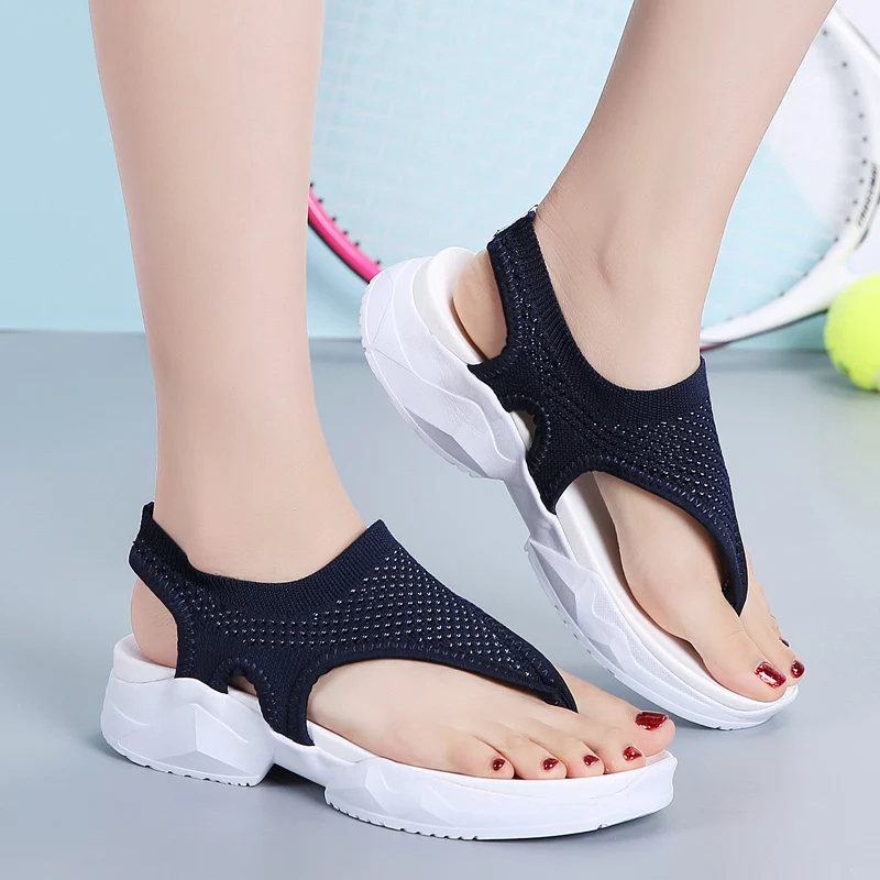 Женские сандалии Вьетнамки Новинка Летняя пляжная обувь Женская дышащая