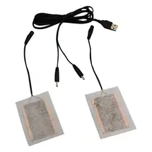 2 шт 5 в электрические нагревательные колодки на для катания на лыжах спортивные перчатки зимние согревающие подушечки usb зарядка тепловые подушечки с подогревом коврики из углеродного волокна