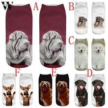 Womail, женские милые повседневные хлопковые носки, носки средней длины с 3D принтом, Носки с рисунком, спортивные носки