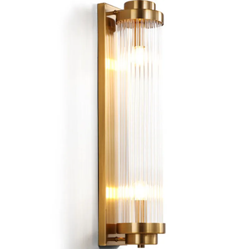 

Gold-bronze Wall Sconce Lighting For Bedside Luxury Glass Lampshade LED Wall Lamp AC110-240V Indoor Lighting Fixtures