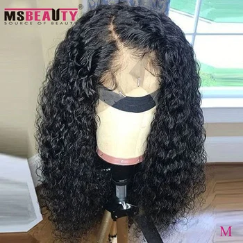 

150% 13x6 Short Curly Hair Lace Front Human Hair Wigs Msbeauty Brazilian Remy Hair 13x4 Lace Frontal Wig Middle Ratio 10"-22"