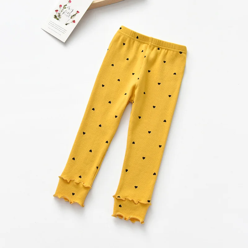 Spring Autumn kid baby girls long pants cotton soft trousers children dot striped toddler pants cute little girl infant Leggings