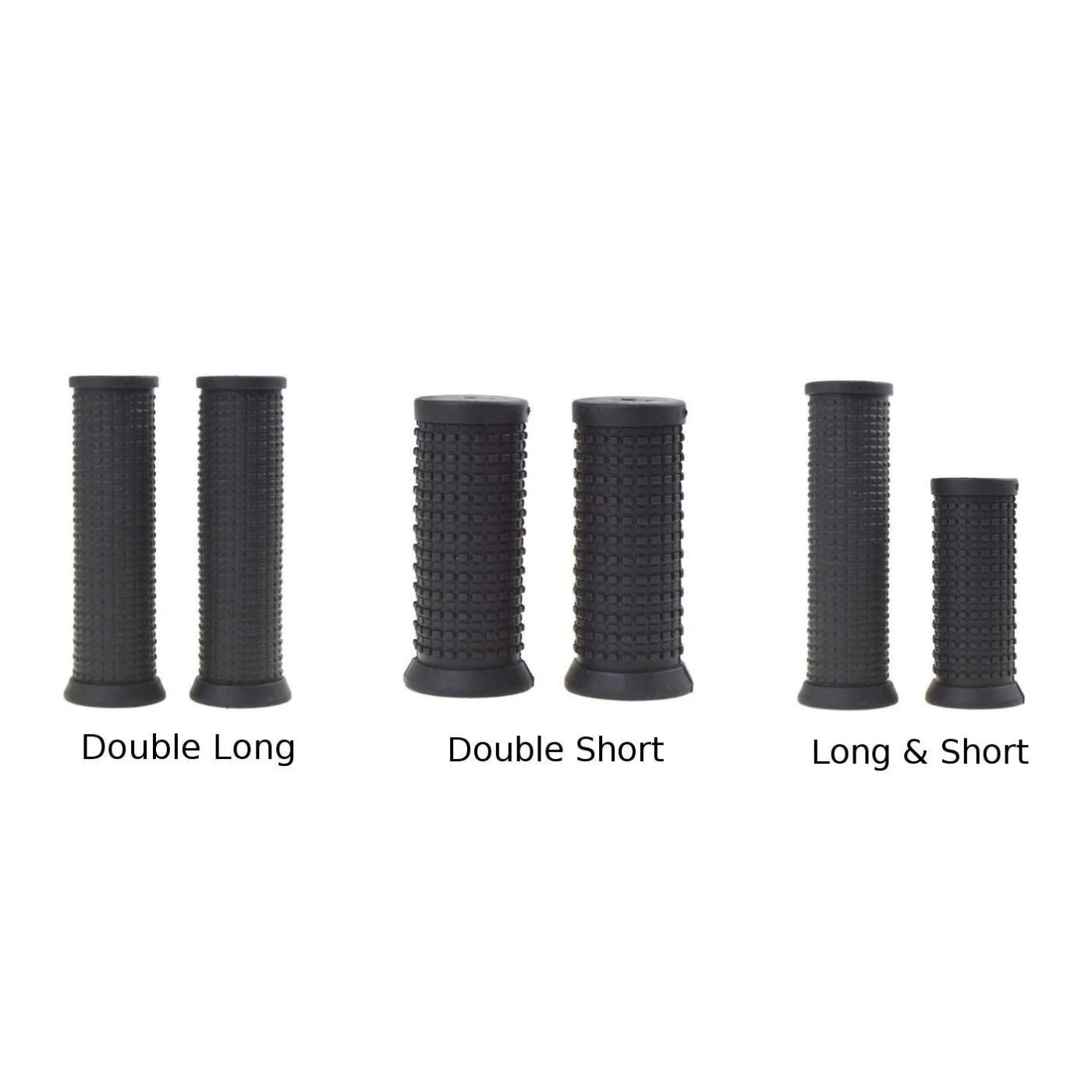 1 Pair Bicycle Handlebar Grips TPR Rubber For Twisting Shifter Mountain Bike 22.2mm Bar Anti Slip Long & Short Optional ► Photo 2/6