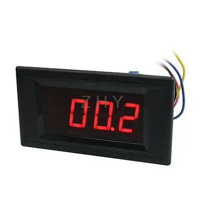 

YB5135A Panel Mount 4-Wire Connect Red LED Display Voltmeter DC 200mV