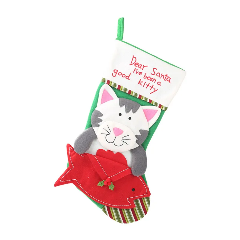 Рождественские украшения кулон "носок" Креативный подарок сумка висячий подарок Дети конфеты мешок рождественские украшения для дома@ A - Цвет: B