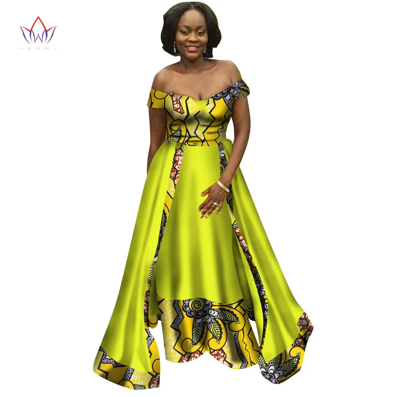 Африканские платья для женщин новые Африканские Восковые Дашики африканские рождественские платья для женщин длинное богемное платье размера плюс WY2369 - Цвет: 2