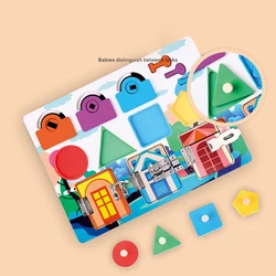Tablero sensorial de educación temprana para niños pequeños, tablero de actividades con pestillos, entrenamiento, habilidades básicas finas