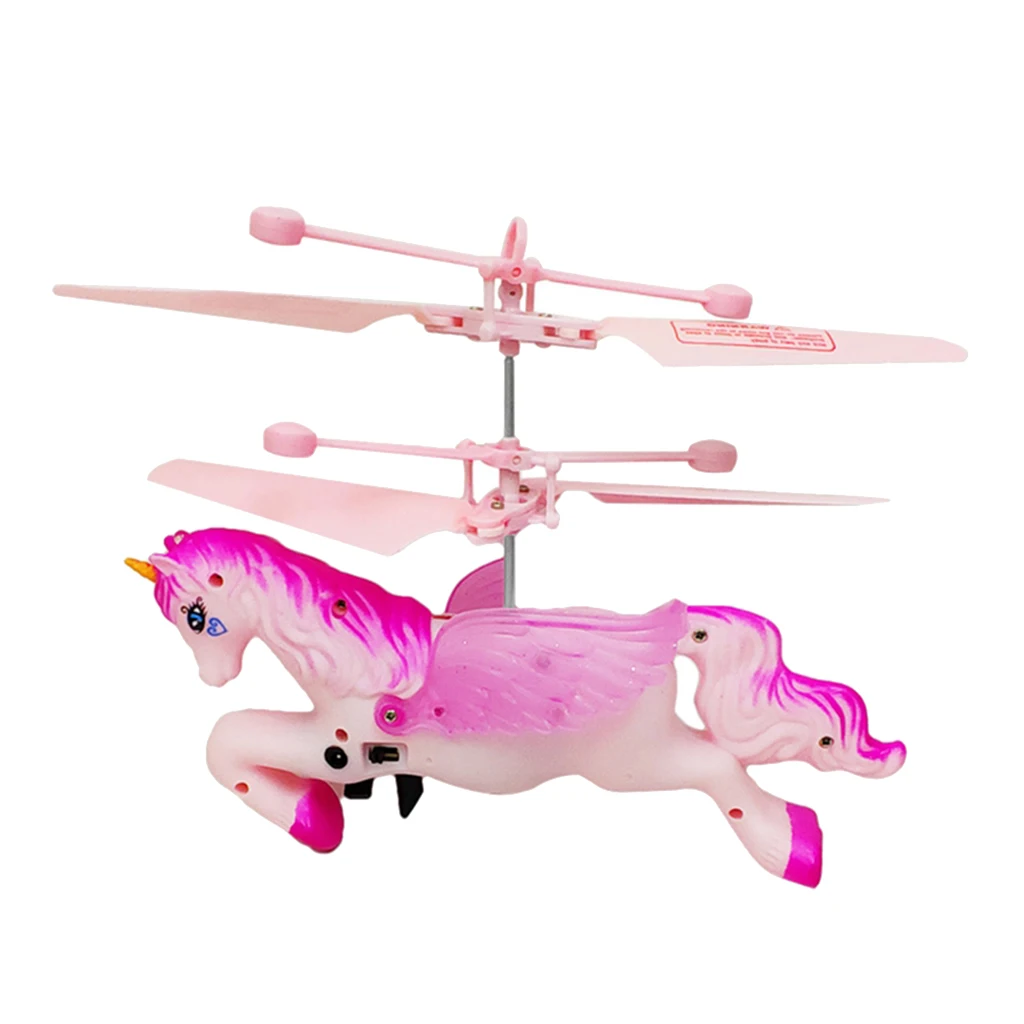Remote Control Sensing Unicorn Mini Hand Control Flying Toys Girls Birthday Gift 