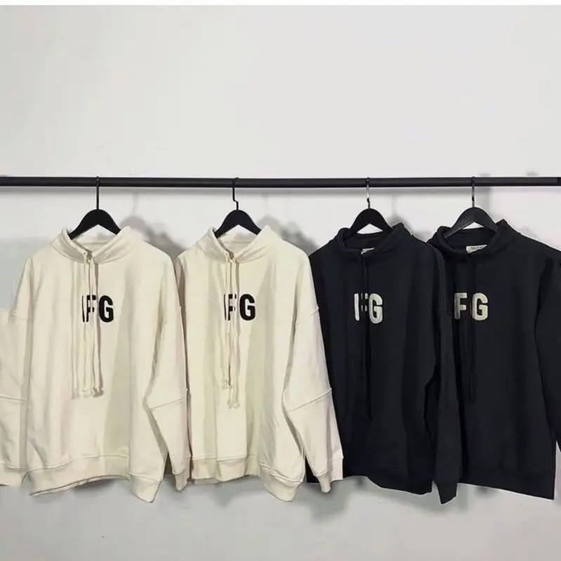 2020 Best Version 1:1 FOG Style 6th Collection FG Flocking Women Men Sweatshirt Hoodie Oversized Men Cotton Sweatshirt Pullover 2020 Best Version 1:1 FOG Style 6th Collection FG Flocking Women Men Sweatshirt Hoodie Oversized Men Cotton Sweatshirt Pullover