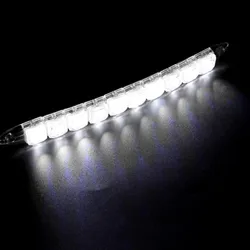 Feux de jour en Gel de Silicone à 10 led, longue durée de vie et faible consommation d'énergie, universels de luxe 