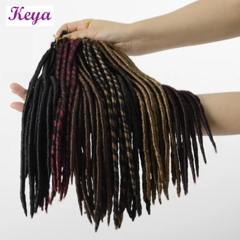 

Faux Locs Crochet Hair 14 inch Braiding Hair Extensions 20 Roots/pack Soft Dreadlocks Synthetic Crochet Braiding Hair Extension