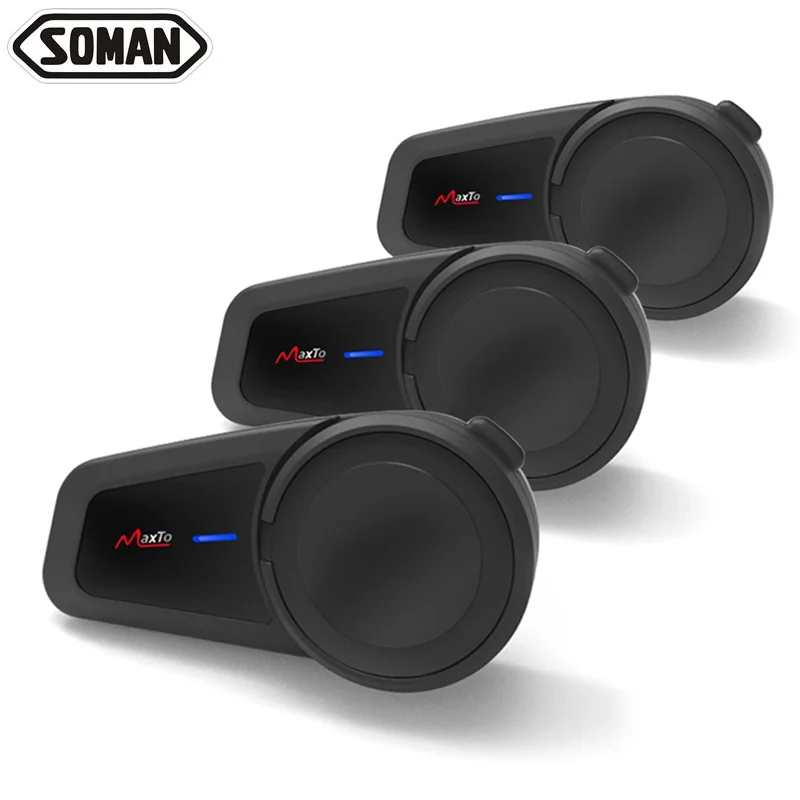 

New Design Bluetooth Helmet Headset Motorcycle Wireless Bluetooth Intercom Waterproof Intercomunicadore De Casco Moto Interphone
