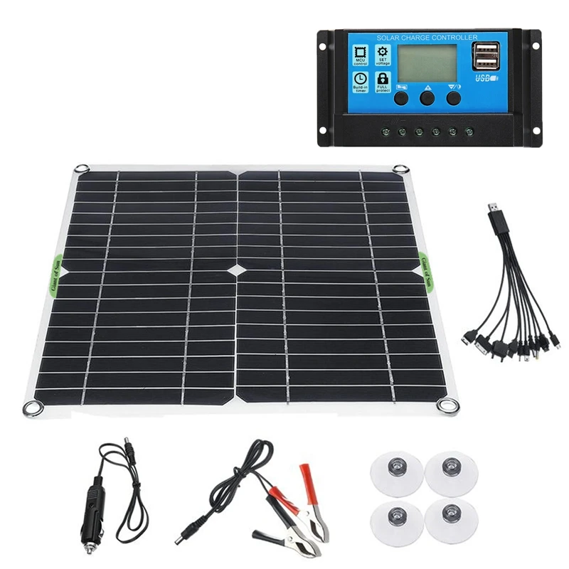 200W Foldable Mono Solar Panel 12V battery Charge Controller Caravan Fo 200W Foldable Mono Solar Panel 12V battery Charge Controller Caravan Fo