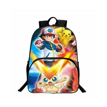 

Cartoon Pokemon Cute Pikachu Primary School Bags For Students Backpack Kids School Bag Travel Satchel Boy Girl Gift