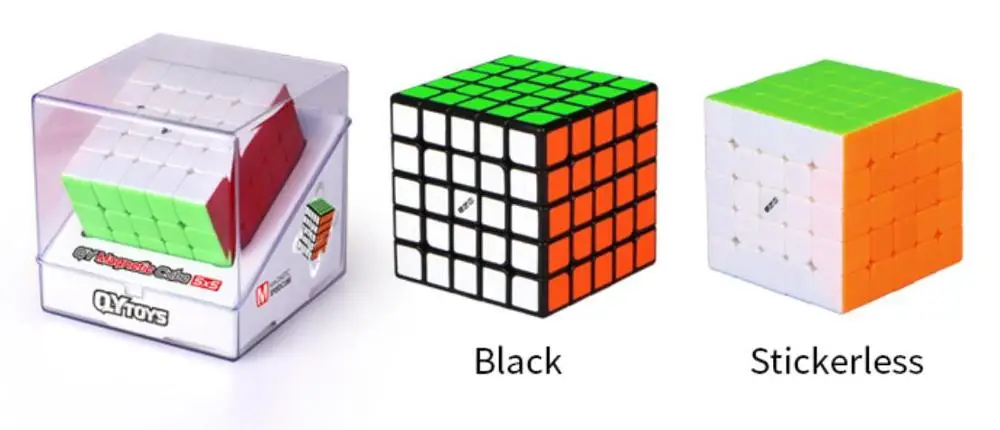 Magic Cube Stickers set to QiYi Mofang Wushuang 5x5  Half Bright Colours 