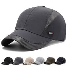 

2022 Summer New Mens Outdoor Sport Sunscreen Baseball Hat Running Visor Cap Breathable Quick Dry Mesh Caps Gorras Chapeu