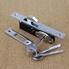 Aluminum alloy sliding door Hook lock, Stealth lock,Cross key, For Wooden door,Framed glass door,strong, durable,Door hardware ► Photo 3/6