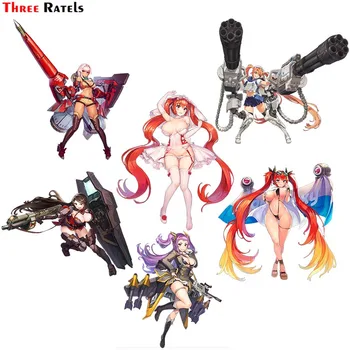 

Three Ratels F16 last origin sexy anime girl with gun weapon skateboard car guitar sticker Anti Scratch Film auto decoration
