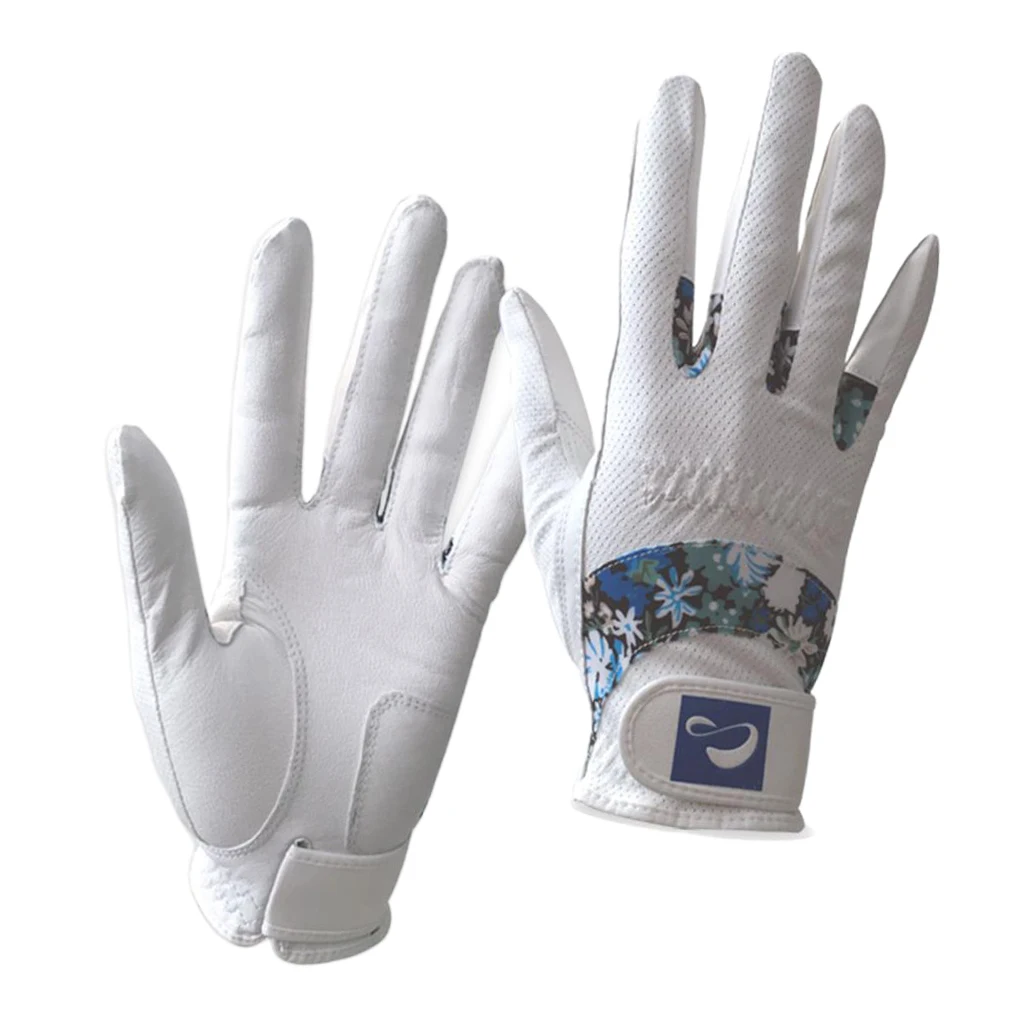 Women Sports Golf Gloves Ladies Left Right Hand Full Finger Mitten 18-21Size