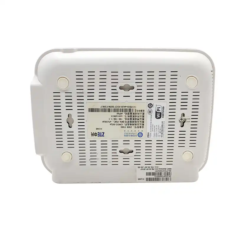 Б/у ZTE 2 шт. Gpon /Epon ONU F460/F660 (оригинальная копия) 4fe + 2TEL ONT 4G однодиапазонный Wi Fi роутер