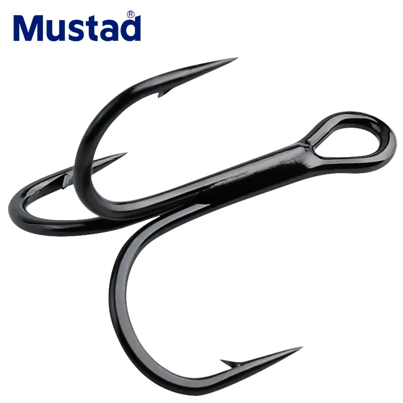 Mustad hook TR78NP-BN round bottom double strong three hooks thick high  strength three anchor hook road hook - AliExpress