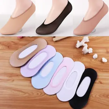 

Woman Socks Magic Socks ladies Non-ASlip Stealth Socks Core Covered Silk Boat Socks Shallow Mouth Super Elastic Stockings