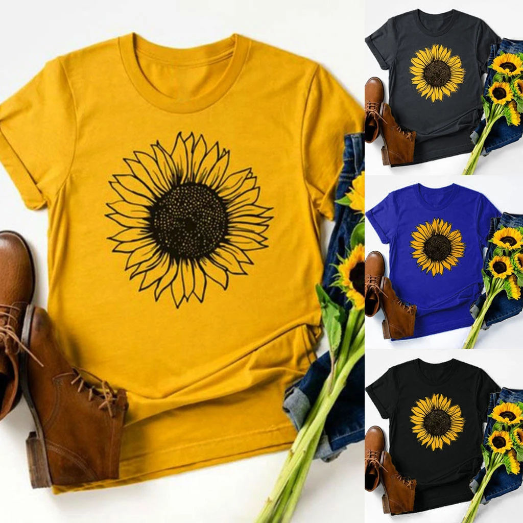 plus size sunflower top